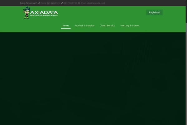 axiadata.com site used Axiatheme