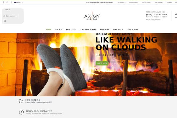 axignfootwear.com site used Axign