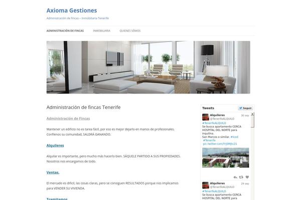 Twenty Twelve theme site design template sample