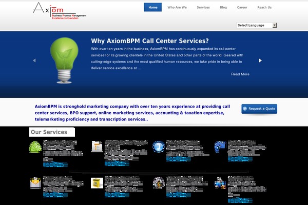 axiombpm.com site used Axiom