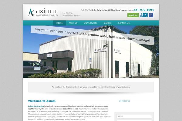 Axiom theme site design template sample