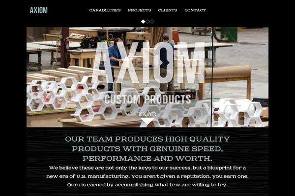 Axiom theme site design template sample