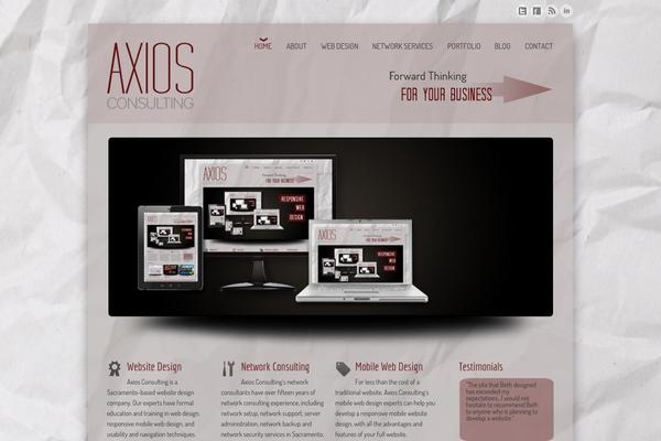 axios-consulting.com site used Axios