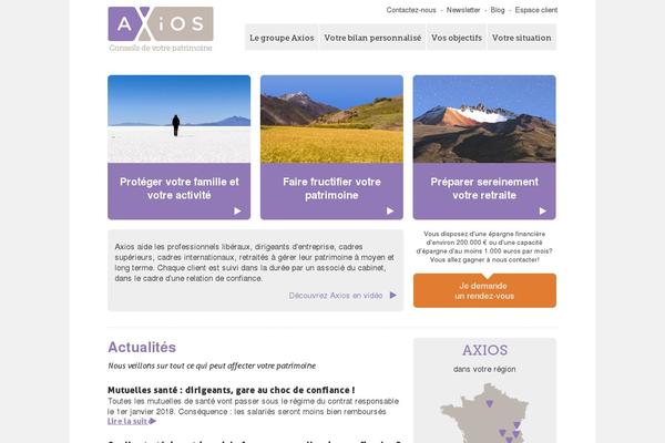 axios.fr site used Axios