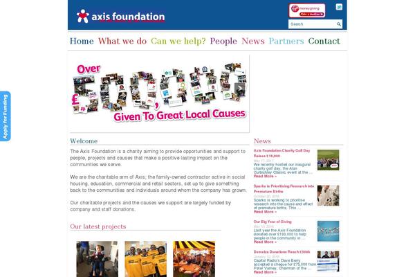 axisfoundation.org site used Axisfoundation
