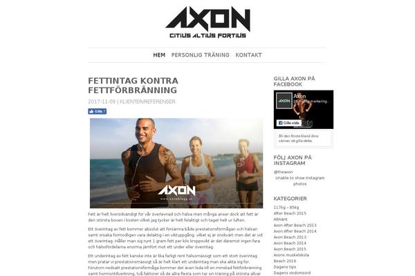 axonblogg.se site used Axon