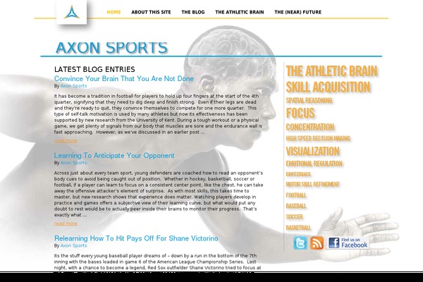 Axon theme site design template sample