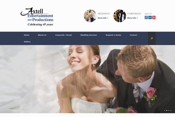 Vantage theme site design template sample