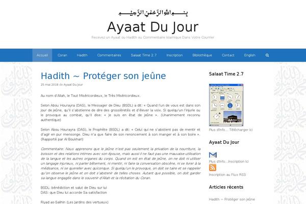 ayaatdujour.com site used Mantle