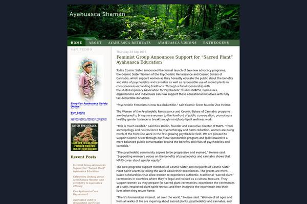 ayahuascashaman.info site used Greenflower