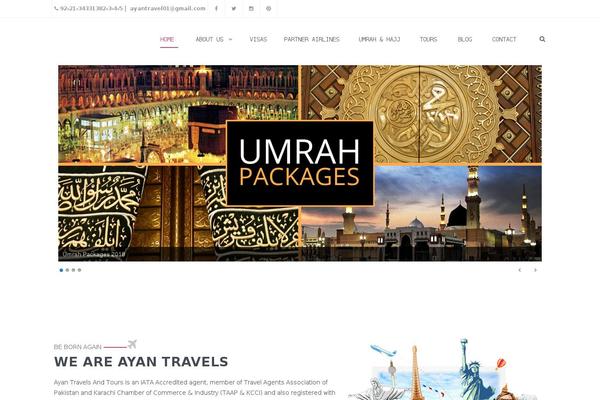 ayantravels.com site used Ayantravels