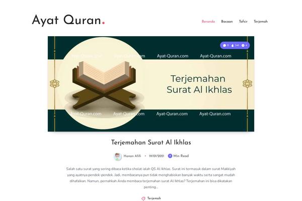 ayat-quran.com site used Veen-child