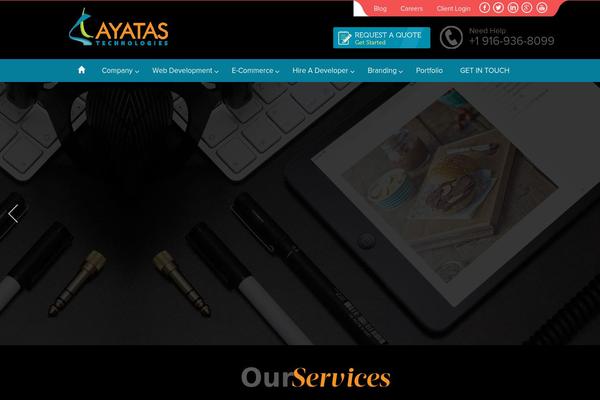 WordPress website example screenshot