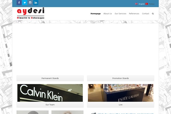 Total theme site design template sample