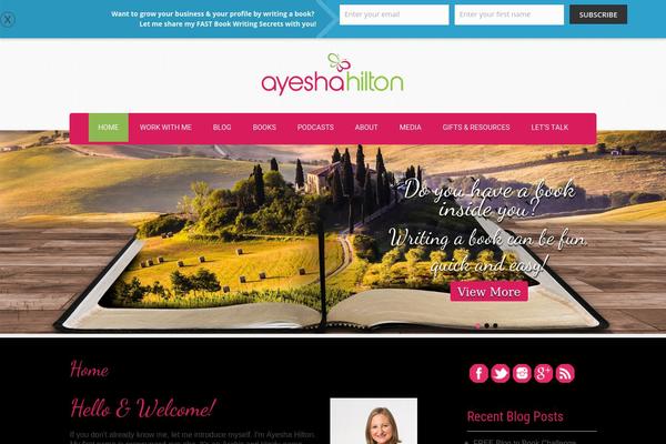 ayeshahilton.com site used Skt-wedding-pro