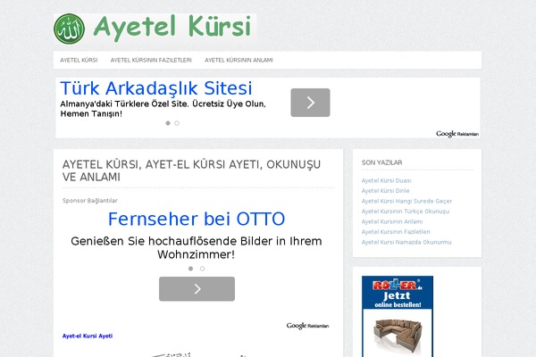 ayetel-kursi.com site used Ayetelkursi