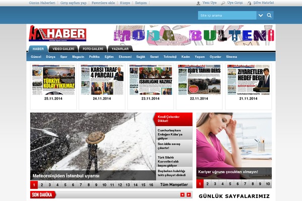 Haber theme site design template sample