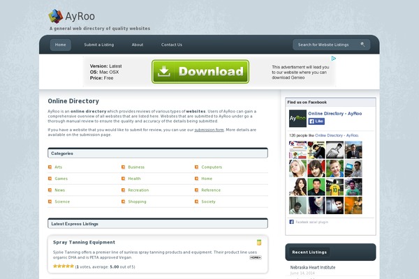 ayroo.com site used Ayroo