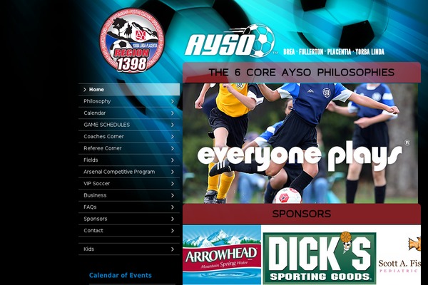 ayso1398.org site used Ayso