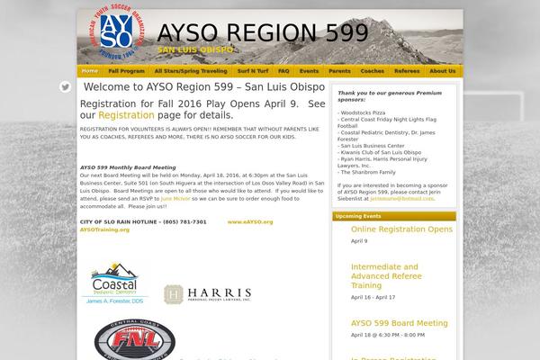 ayso599.org site used Footballclub-2.2