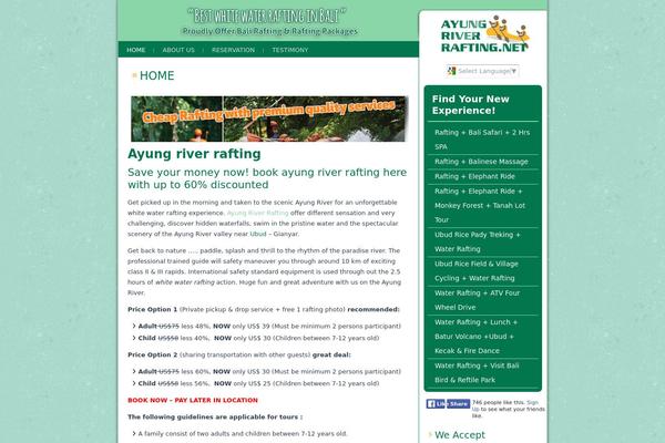 ayungriverrafting.net site used Maguna