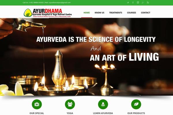 ayurdhama.com site used Newdhama