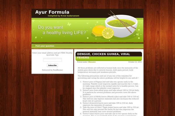 ayurformula.com site used Livelife