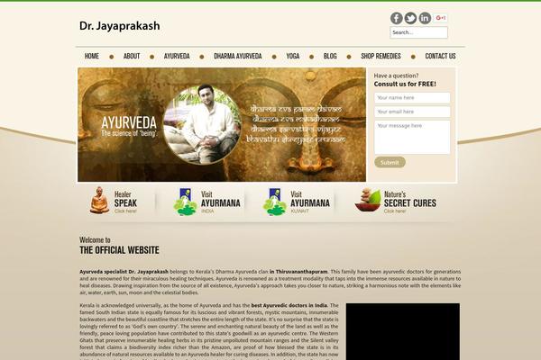 ayurveda-doctor.org site used Twenty Thirteen