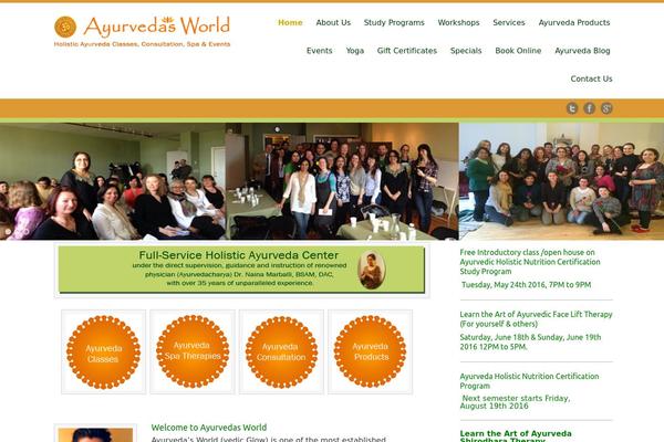 ayurvedasworld.com site used Celestial - Lite