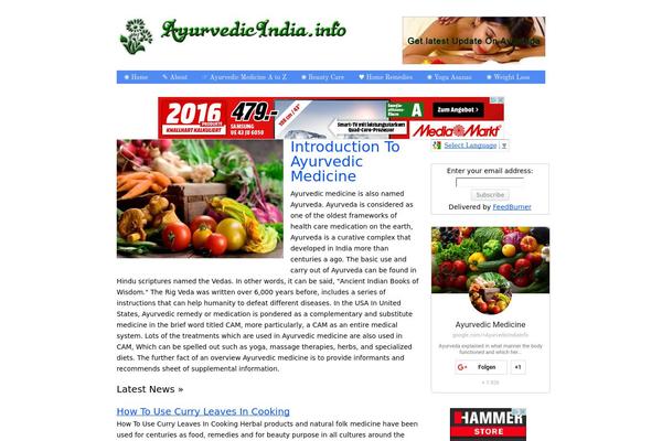 ayurvedicindia.info site used Writeup