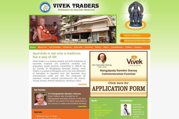 ayurvivektraders.com site used Vivek