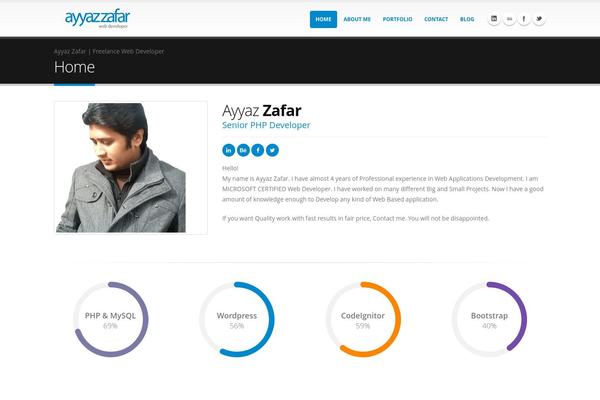 WordPress website example screenshot