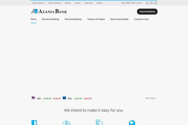 azaniabank.co.tz site used Alister-bank
