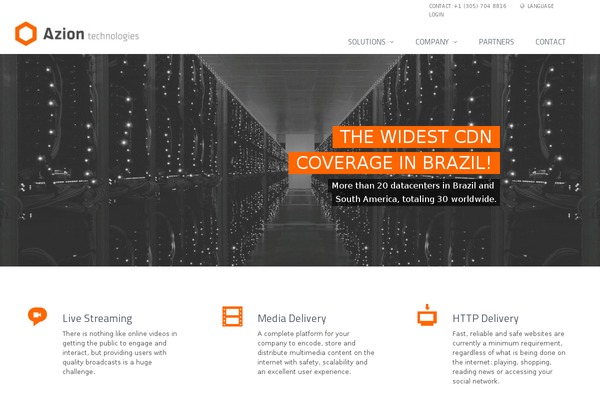 azion.com site used Azion