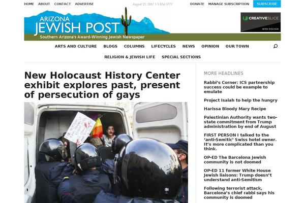 azjewishpost.com site used Azjewishpost-2015