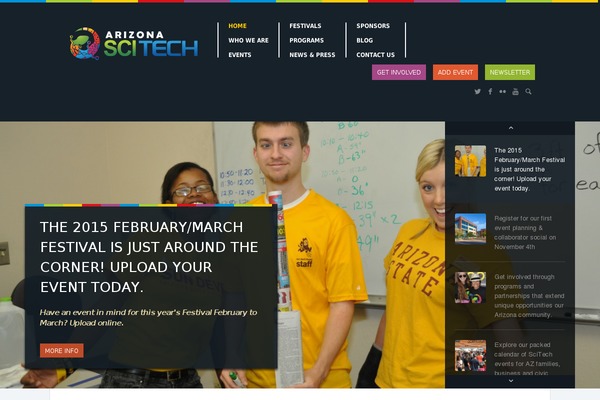 azscitechfest.org site used Online-navi