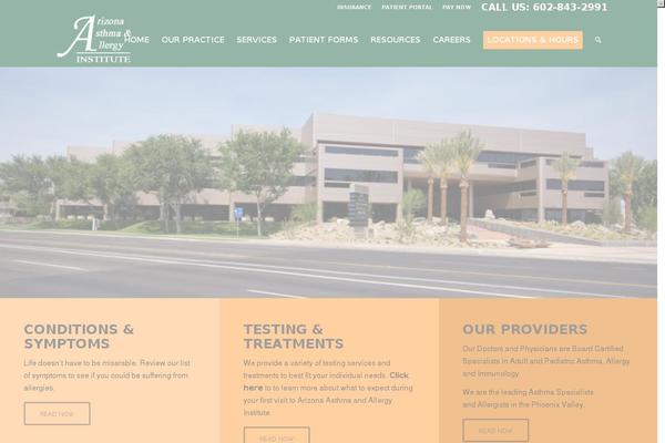 Enfold theme site design template sample