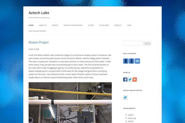 Twenty Twelve theme site design template sample