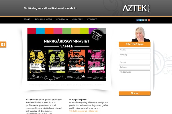 aztek.se site used Aztekdesign