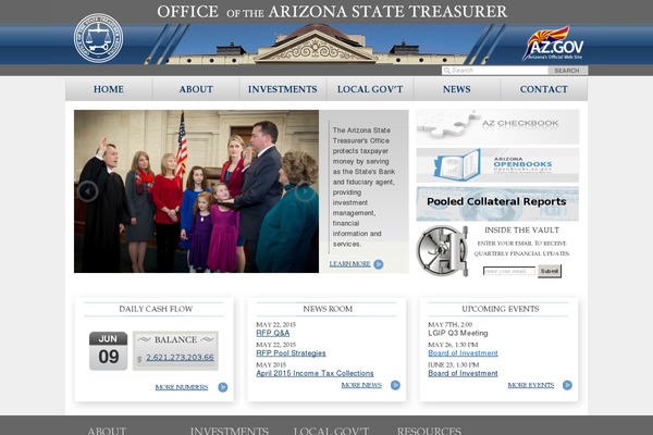 aztreasurer.gov site used Aztreasury