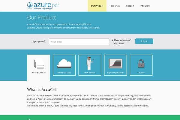 Azure theme site design template sample