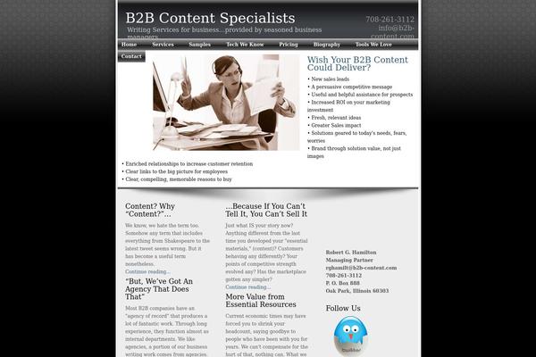 b2b-content.com site used Essence-dark