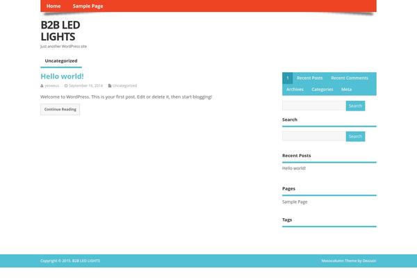 MesoColumn theme site design template sample