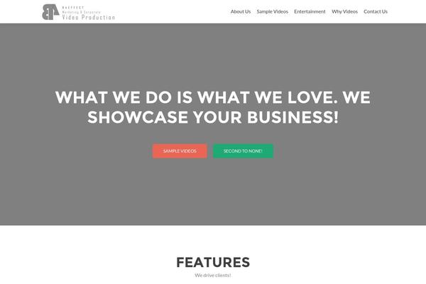 Zerif Pro theme site design template sample