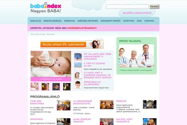 babaindex.hu site used Babaindex