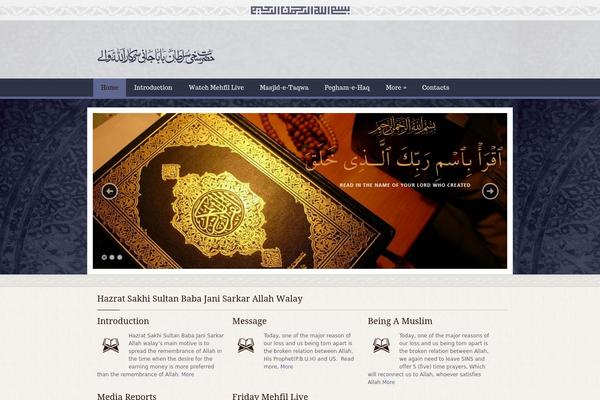 babajanisarkar.com site used Islamic