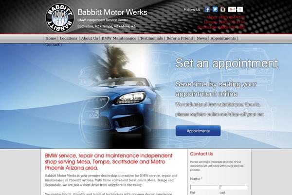 babbittmotorwerks.com site used Orangesky