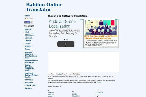 babilon-translator.com site used Legotheme