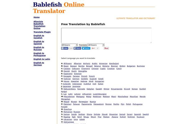 bablefishfx.com site used Trans