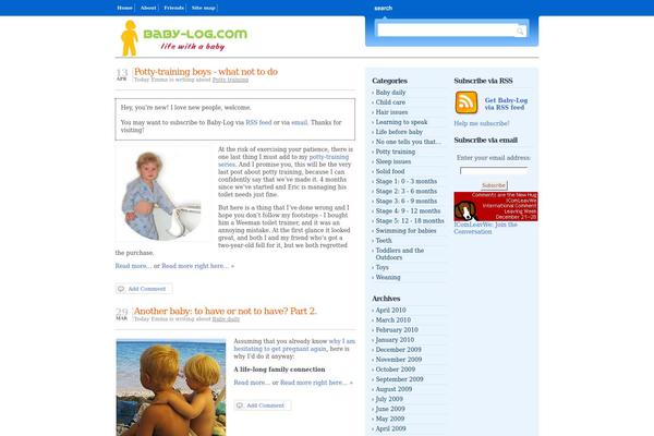 baby-log.com site used Bloggingpro_mt